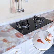 Dinggu waterproof marble sticker kitchen oil-proof cabinet table countertop furniture refurbished wallpaper self-adhesive