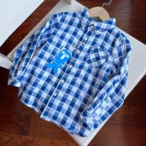 Spring and Autumn Boys Shirt Cotton Gauze Top Double Shirt Shirt-3 21