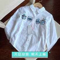 D-348 spring girls shirt cotton breathable shirt-3 30