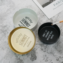 Nordic ins Wind ashtray home living room simple modern creative personality trend large European metal ashtray