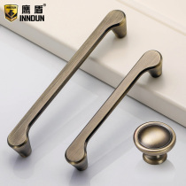 American handle cabinet door green bronze wardrobe cabinet handle European antique drawer door cabinet New Chinese handle