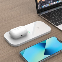 Green Hundred Energy Two-in-one Wireless Charger T2 Double 15W Applicable iPhone14 Pro Apple 12 13 Samsung note20 multifunction portable travel wireless charging 