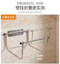 Home bathroom folding stainless steel basin rack hanging basin rack Storage rack Hanging rack Foldable large basin corner rack Wall-mounted