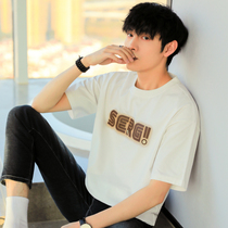 t - shirt men short sleeves 2023 summer speed dry high - end tide printing loose high - end high - end street large white trend men t - shirt