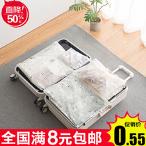Travel Cashier Bags Cartoon Home Waterproof Packing Bags Clothes Clothing Lingerie Finishing Sealed Bag Suitcases Split