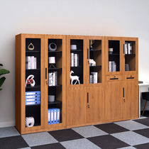 Steel office filing cabinet wood grain minimalist modern bookcase information cabinet with lock short cabinet file cabinet tin cabinet