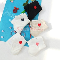 Socks Children Short Sox thin Shallow Mouth Pure Cotton Korea Cute Heart-shaped Low Wo Nt Drop Heels to the cotton Sox Japanese Summer Womens Sox
