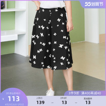 MSShe big code womens dress 2022 new summer clothes fat mm pituitary anti-walking light 70% dress pants throwback pants