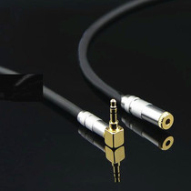 High Fidelity fever grade 3 5mm headphone extension cord ultra pure copper AUX male to female audio cable straight elbow