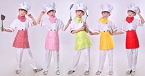 Toddler chef parent-child game costume children sitcom children professional playing performance clothing game dress up