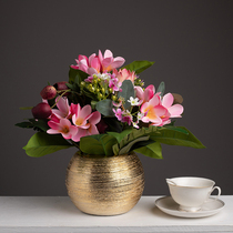 Light Extravagant Hand Emperors King Flowers Emulation Floral Art Fake Flowers Living-room Swing Piece Decorative sample plate room table furnishing anti-real potted plants
