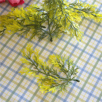 Silkscreen floral material flower arrangement accessories diy hand-emulated floral leaf Berleaf plastic flower leaves