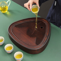 Jiuzhu pure bamboo tea tray Mini small tea tray one person with water storage style living room tea tea tray office