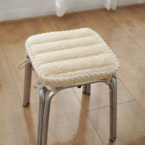 A2 square plush childrens chair cushion non-slip winter small square stool cushion kindergarten plastic student cushion stool chair