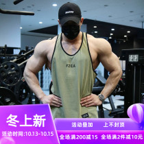 2021 Cotton Muscle Fitness Vest Male Brothers Training Clothes Outdoor Leisure Sports Sleeveless T-Shirt Basketball Candies