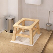 The old man toilet toilet chair Household wood carry children to do poop squat stool Defecate the old man chair