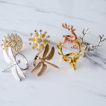 Dream Lovers napkin Nordic hotel Western Dining Napkin bouquet Fancy Light Extravagant Mouth Cloth Clasp Customised