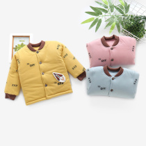 Baby cotton pair buckle winter thick cotton coat cotton jacket men and women foreign cotton jacket children cotton warm cotton coat