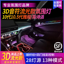 Application of the decade-elegant atmosphere lamp 10 5 generations 3D notes Private Honda INSPIRE retrofit Inverse car