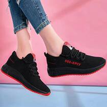 Spring and autumn old Beijing cloth shoes Childrens students plus velvet cotton shoes sports casual shoes non-slip mother shoes running shoes