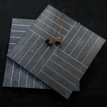 All-ceramic whole body gray 600x600 antique brick Concave and convex dark gray anti-slip chain engineering tile floor tile