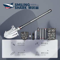Sapper shovel multi-function outdoor manganese steel military folding military shovel Chinese vehicle shovel German military version of the original