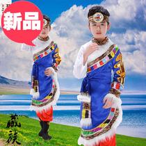 Childrens Tibetan c dance performance clothing Childrens ethnic minority clothing Boys Tibetan performance clothing Childrens Mongolia