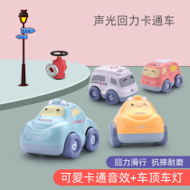 Childrens toy car Boy inertial car Police car fire truck 1-2-3 years old baby educational toy pullback car