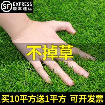 Gym fake lawn carpet simulation decorative partition micro landscape indoor plant wall small turf fast food restaurant bar