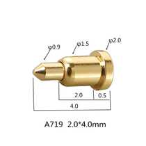 A719 Custom pogopin Probe Telescopic Spring Thimble Copper Pin Charging Pin Gold Plating Current Pin