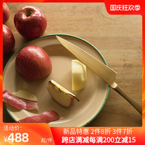 Spot Japanese imported Zhijin blade pomme bread slicing knife household stainless steel Japanese fruit cheese knife