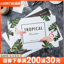 Nordic minimalist wind meal cushion waterproof and greaseproof PP cutlery Home Western Dining Mat Table Cushion Heat Insulation Mat Washable