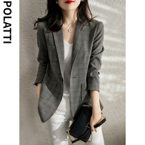 POLATTI dashing handsome light mature woman human flavor fashionable commuter temperament One button suit suit jacket jacket