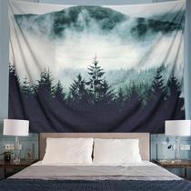 Psychedelic Forest Tapestry Hanging Wall Tapestry Blanket