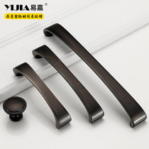 American modern minimalist cabinet curved rounded corner handle handle kitchen door cabinet wardrobe door extension handle