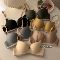 Girl underwear womens small breasts gather traceless thin bra collection anti-sagging big chest small non-steel bra bra