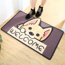 Net red cute cartoon animal silk circle mat Household door mat non-slip door mat Door carpet waterproof