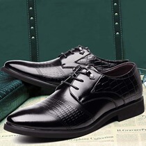 Mens black winter plus velvet warm leather shoes 45 leather 46 special size 47 business casual mens shoes 48 wedding shoes