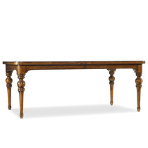 JSM French pastoral retro old dining table and chair combination American country solid wood long dining table export Jane Mei table