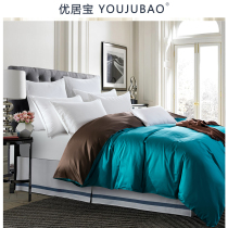 60 pieces of cotton quilt set single pure cotton solid color single double 200*230 satin plush cotton 15 meters quilt cover custom