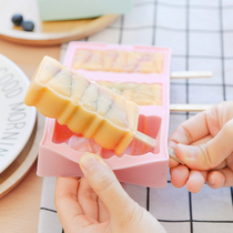 Day Style Silicone Ice Bar Mold Homemade Ice Cream Ice Cream Home with cover Ice Gidge IDY Child Ice Stick Molds