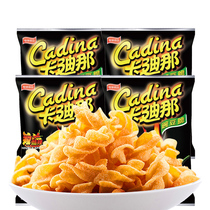 Cardyna pea crisp double cool 52g * 4 packs 8090 childhood nostalgic puffed mesh red snacks snack
