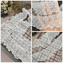 4 5cm wide princess dress Lolita multi-layer lace flower pleated skirt three-dimensional flower lace accessories