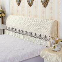 Bedside cloth cloth cloth cloth European lace bed headscarf by back scarf bedroom bedside cover bed headgear dust cover