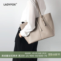 Large pack of women 2021 new genuine leather single shoulder bag woman big bag soft large capacity minimalist summer style casual big bag