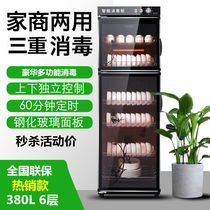 Home Double Door Disinfection Cabinet Large Table Stainless Steel Single Door Commercial Small Desktop Vertical Cutlery Disinfection Bowl Cabinet