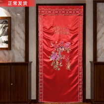 Shaanxi Chinese Mainland Manufacturer Direct Sales Day Show Door Curtain Partition Curtain Wind Shield Wedding Wedding Wedding PERFECT SATIN AND STICKY HOOK