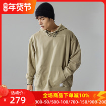 Muscle Dog Trendy Brand Autumn and Winter Simple Sports Leisure Suit Mens Loose Hooded Sweater Beamed Foot Pants Fitness Trousers