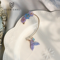 YOUR EARS original design hand Mermaid fairy sister wu er dong elves earrings ear Hanfu antique fresh