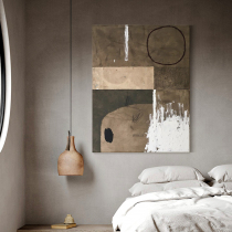 LWD ART Original hand-painted) Wabi-sabi wabisabi oil painting living room abstract decorative painting Porch aisle hanging painting